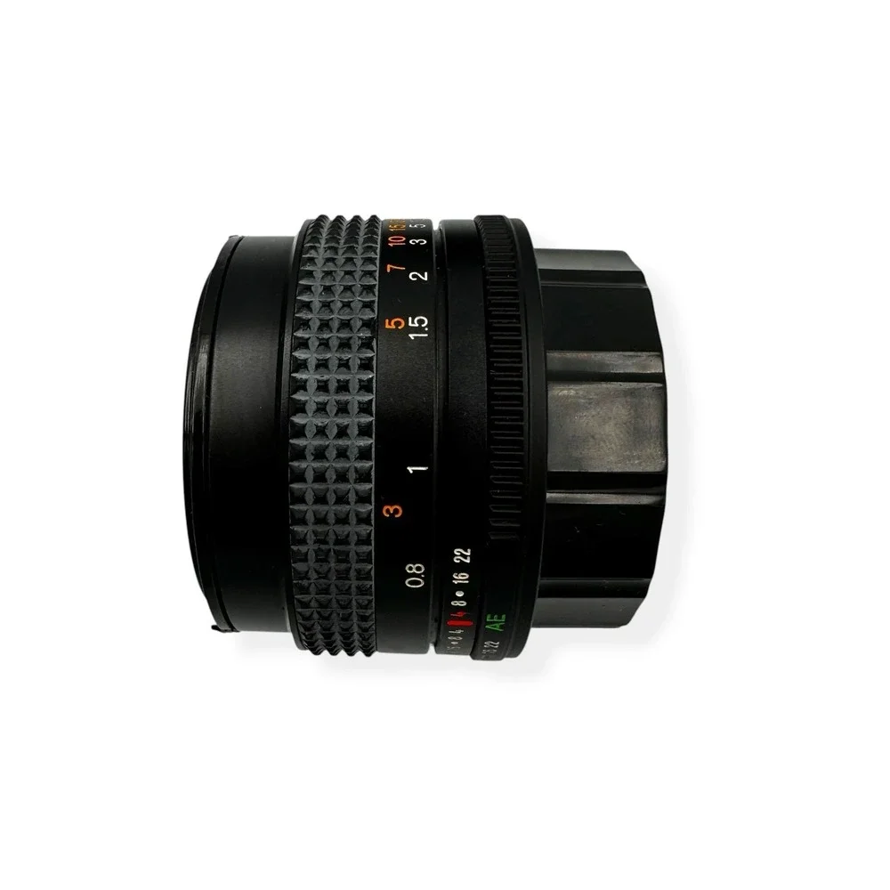 Konica Hexanon AR 50mm f/1.8 Lens with Electronic Auto Flash X-20N & Case Japan